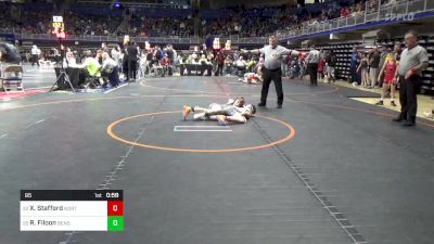 85 lbs Round Of 64 - Xander Stafford, Northern Tioga vs Ryan Filoon, Bensalem