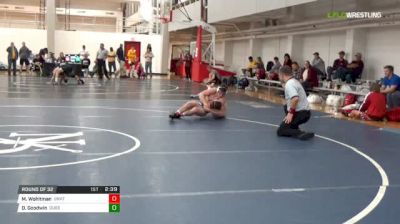 141 lbs Round of 32 - Mason Wohltman, Unattached ODU vs Daniel Goodwin, Queens University Of Charlotte