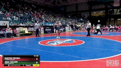 7A-126 lbs Semifinal - Hunter Prosen, Camden County vs Reed Walker, West Forsyth