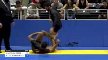 MICHAEL ANTHONY PEREZ vs ANDRÉ LUIZ NOVAES PORFIRIO 2021 World IBJJF Jiu-Jitsu No-Gi Championship