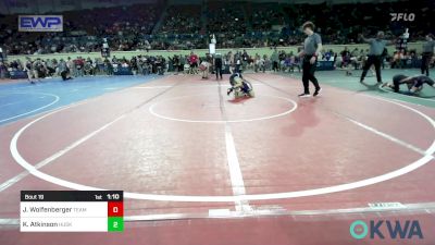 58 lbs Round Of 16 - Jaxon Wolfenberger, Team Tulsa Wrestling Club vs Karson Atkinson, Husky Wrestling Club