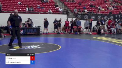 45 kg Cons 16 #2 - Eric Bice, Legends Of Gold Las Vegas vs Ethan Humphrey, Big Game Wrestling Club