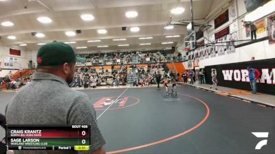 58-63 lbs Quarterfinal - Sage Larson, Worland Wrestling Club vs Craig Krantz, North Big Horn Rams