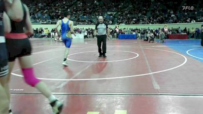 118 lbs Consi Of 64 #2 - Mario Lopez, Hennessey Eagles Jr High vs Joseph Ketcher, Pryor Tigers Wrestling