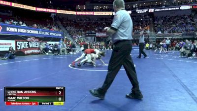 2A-120 lbs Cons. Round 4 - Isaac Wilson, Algona vs Christian Ahrens, Creston