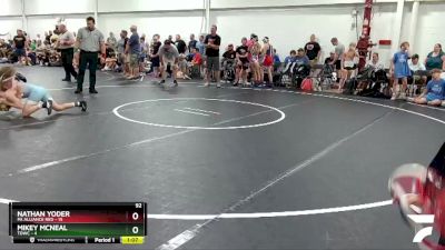 92 lbs Round 7 (8 Team) - Nathan Yoder, PA Alliance Red vs Mikey McNeal, TDWC