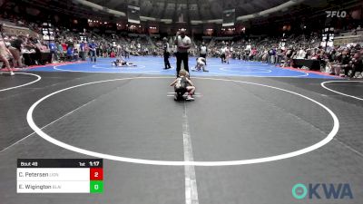 49 lbs 3rd Place - Cayden Petersen, Lions Wrestling Academy vs Easton Wigington, Blaine County Grapplers