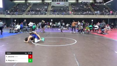 130 lbs Quarterfinal - Felipe Jacome, Chevy Chase vs Adan Magnas, Silver Spring