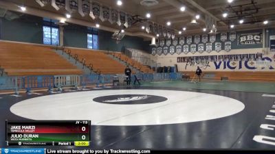 113 lbs Round 2 - Julio Duran, Vista Murrieta vs Jake Marzi, Temecula Valley