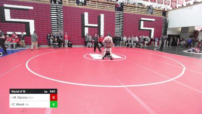 120 lbs Round Of 16 - Manuel Garcia, Dedham vs Cale Wood, Haverhill