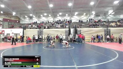 90-99 lbs Champ. Round 1 - Blake Kessinger, Frankton vs Dallas Ricker, South Gibson