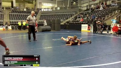 2nd Place Match - Deon Woods, Nebraska Boyz vs Karter Thompson, Norfolk Jr Wrestling Club