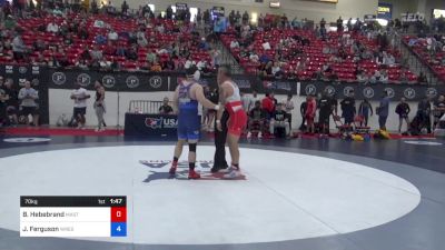 70 kg Round 5 - Bradford Hebebrand, Master Statesmen WC vs James Ferguson, Wrestling With Character