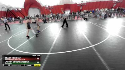 92 lbs Cons. Round 3 - Brady Needham, Holmen Viking Wrestling Club vs Layton Gruenenfelder, Wisconsin