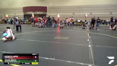 96 lbs Round 1 (6 Team) - Jacinto Lopez, Copperheads vs Tejon Beals, Untouchables Black