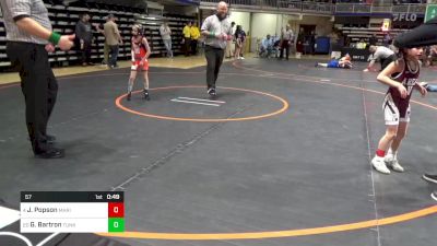 57 lbs Round Of 16 - Jemi Popson, Marion Center vs Grace Bartron, Tunkhannock