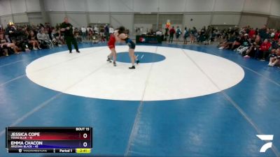 132 lbs Quarters & 1st Wb (16 Team) - Jessica Cope, Texas Blue vs Emma Chacon, Arizona Black