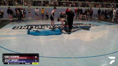 152 lbs Round 2 - Wyatt Kenney, Juneau Youth Wrestling Club Inc. vs Cody Coonrod, Soldotna Whalers Wrestling Club