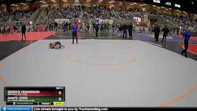 53 lbs Quarterfinal - Dante Lewis, All Phase Wrestling Club vs Zedrick Henderson, Red Devil Mat Club