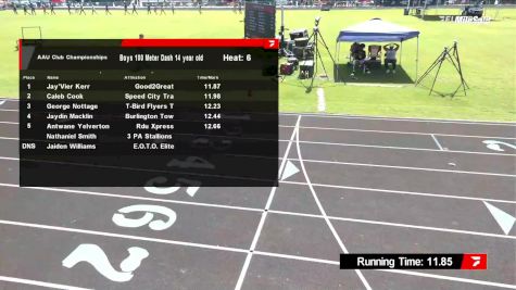 Youth Boys' 100m, Prelims 7 - Age 14