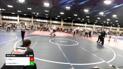 46 lbs Semifinal - Kyan Keys, Dirty Eagles WC vs Kristian Alvarado, Kalispell WC