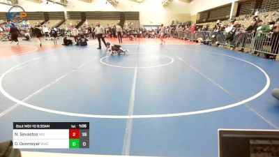 65 lbs Rr Rnd 3 - Nikos Sevastos, New England Gold vs Dallas Donmoyer, Warrior WC