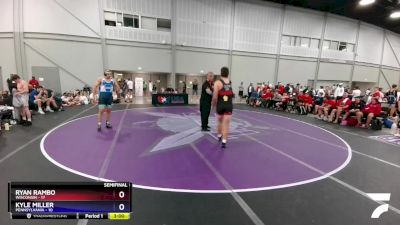 220 lbs Semis & 3rd Wb (16 Team) - Ryan Rambo, Wisconsin vs Kyle Miller, Pennsylvania