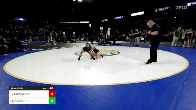 100 lbs Round Of 16 - Giselle Solano, Franklin (EG) vs Lily Dizon, Pitman