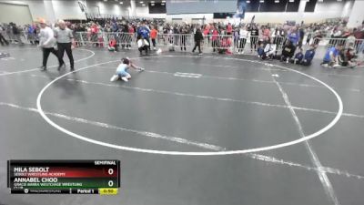 52-57 lbs Semifinal - Annabel Choo, Gracie Barra Westchase Wrestling Club vs Mila Sebolt, Sebolt Wrestling Academy