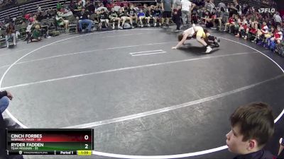 140 lbs Round 4 (6 Team) - Cinch Forbes, Nebraska Maize vs Ryder Fadden, Team Missouri