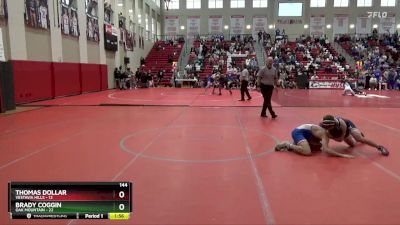 144 lbs Champ Round 1 (16 Team) - BRADY COGGIN, Oak Mountain vs Thomas Dollar, Vestavia Hills