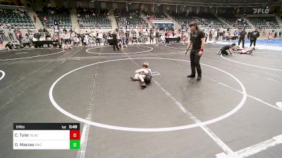 61 lbs Semifinal - CJ Tyler, Black Fox Wrestling Club vs Damen Macias, Berryhill Wrestling Club