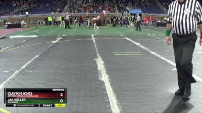 D1-144 lbs Semifinal - Jak Keller, Rockford vs Clayton Jones, Detroit Catholic Central HS