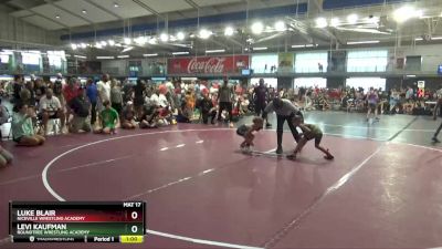 55 lbs Quarterfinal - Levi Kaufman, Roundtree Wrestling Academy vs Luke Blair, Niceville Wrestling Academy