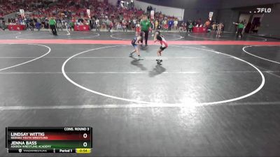 77 lbs Cons. Round 3 - Lindsay Wittig, Neenah Youth Wrestling vs Jenna Bass, Askren Wrestling Academy