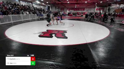 138 lbs Quarterfinal - Tyler Kadish, Newton South vs Cam Ice, Minnechaug