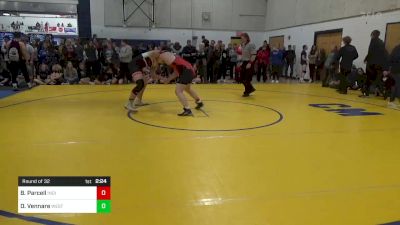 215 lbs Round Of 32 - Brandyn Parcell, Indiana vs Dom Vennare, West Allegheny