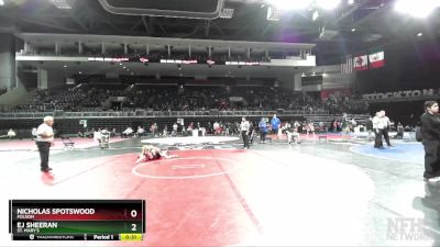 132 lbs Cons. Semi - Nicholas Spotswood, Folsom vs EJ Sheeran, St. Mary`s