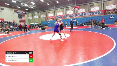 134 lbs Consi Of 16 #1 - Samuel Avalos, Ridgeview vs Noel Garcia, Madera South