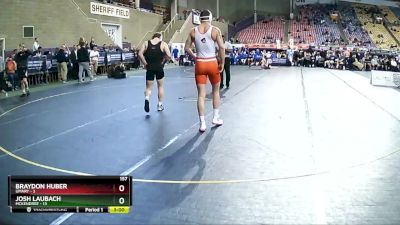 157 lbs Semis & 3rd Wb (16 Team) - Braydon Huber, UMary vs Josh Laubach, McKendree