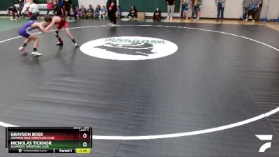 85 lbs Cons. Round 2 - Nicholas Ticknor, Glenrock Wrestling Club vs Grayson Boss, Jackson Hole Wrestling Club