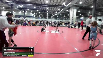 72 lbs Round 5 - Zeek Counts, Great Neck Wrestling Club vs Tyler Frantz, Ocean Lakes Wrestling Club