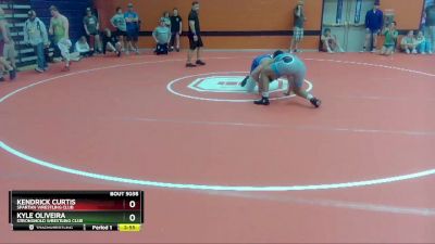 220 lbs Quarterfinal - Kyle Oliveira, Stronghold Wrestling Club vs Kendrick Curtis, Spartan Wrestling Club