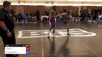 74 kg Consolation - Thomas Gantt, Titan Mercury Wrestling Club (TMWC) vs Mitchell Mesenbrink, Askren Wrestling Academy