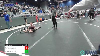 76 lbs Rr Rnd 1 - Aiden Hawkins, Blackwell Wrestling Club vs Hunter Jackson, Locust Grove Youth Wrestling