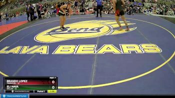 222 lbs Semis & 1st Wrestleback (8 Team) - Eli Nava, Dallas vs Brando Lopez, Thurston