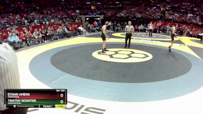 D3-120 lbs Cons. Round 3 - Ethan Amens, Northmor vs Tristen Rossiter, Shenandoah