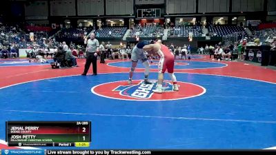 2A-285 lbs Quarterfinal - Jemal Perry, Dodge County vs Josh Petty, Fellowship Christian School