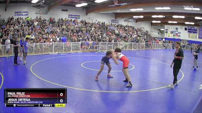 138 lbs Champ. Round 1 - Paul Feliz, All-Phase Wrestling vs Jesus Ortega, Hood River Youth Wrestling Clu