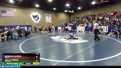 132 lbs Champ. Round 1 - Nicholas Acosta, Liberty vs Emilio Medina, Camarillo